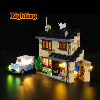 LED osvetlenie držiak pre 4 Privet Drive hračky kompatibilný s 75968 stavebným tehly (iba svetlo, č model)