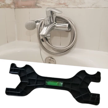 Multi-účel Dvojité Hlavu Sprcha Kľúča Široký Aplikácie Ľahký Kúpeľňa Kľúča Nástroj pre Batérie, vodovodné Potrubia
