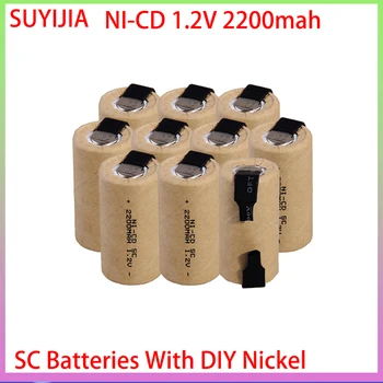 Nový SC 1.2 v 2200mah Batérie NI-CD akumulátorom Elektrický Skrutkovač Batérie Nástroj Batérie Ručné Vŕtačky Batérie