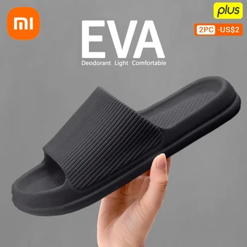 Xiao Módne Sandále pánske, dámske Anti-Slip Opotrebovaniu EVA Hrubé Jediným Pohodlné Domáce Papuče Kúpeľni Vaňa Flip-Flops