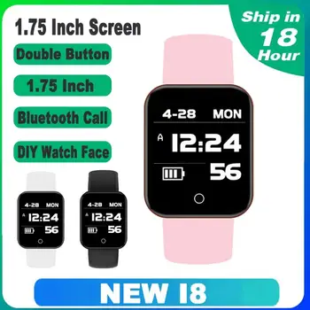 Nové I8 Smart Hodinky Muži Ženy Nepremokavé Športové Fitness Smart Bluetooth Náramok Srdcového tepu Smartwatch pre Android IOS