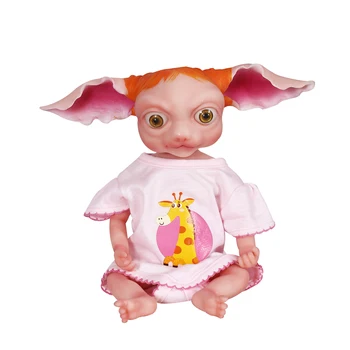 32 CM Baby Doll Hračky celého Tela Silikónové Reborn Bábiky Baby S Dlhými Ušami Elf Chlapec Hračka, Mäkké Darčeky Veľké Oči Roztomilý Avatar Štýl Bebe